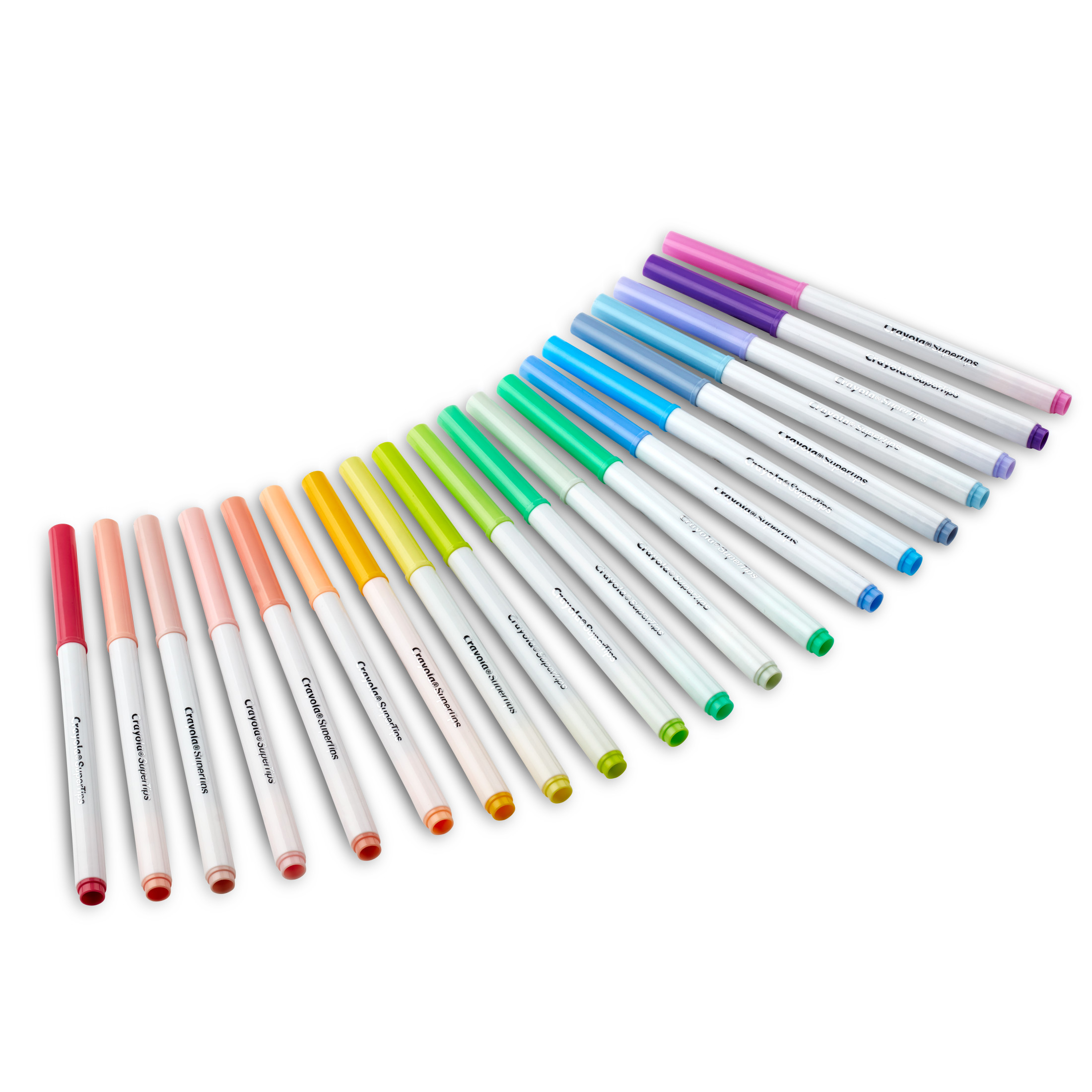 (Paquete de 3) Crayola Supertips Marcadores pastel, 20 piezas, lavables, lindos útiles escolares, esenciales para el aula, regalo estético para maestros y niños, de 4 años en adelante 2