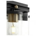 thumbnail image 2 of Empire 2 - Light Textured Black And Aged Brass Brass Contemporary / Mid Century Modern Glass Wall Sconce, 2 of 2