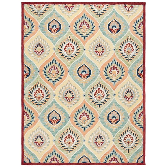 SAFAVIEH Heritage Franklin Oriental Area Rug, Green/Rust, 8' x 10'
