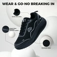 thumbnail image 4 of MAYKX Women's Walking Shoes for Plantar Fasciitis - Arch Support, Wide Toe Box & Anti-Slip Orthotic Sneakers with Removable Insole, 4 of 7