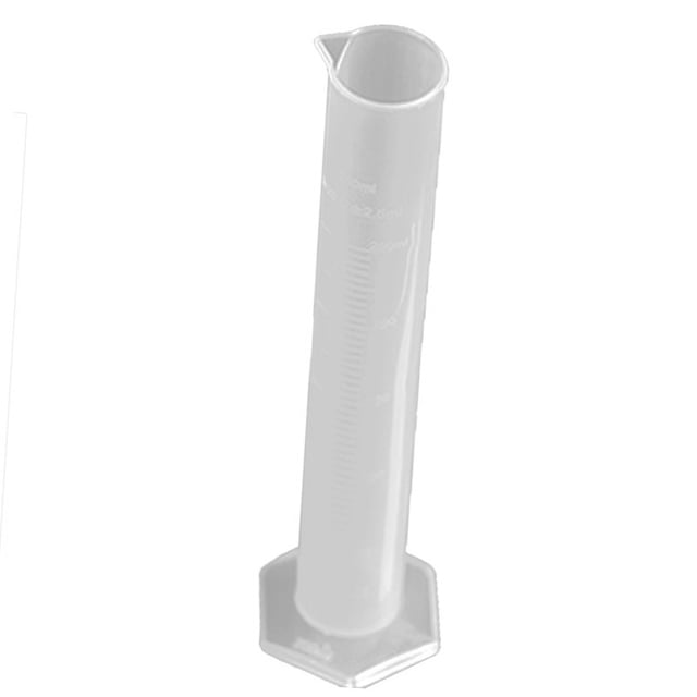 Cilindro de medición recto de plástico de 250 ml, herramienta de escala transparente de gran capacidad para experimentos de 250 ml