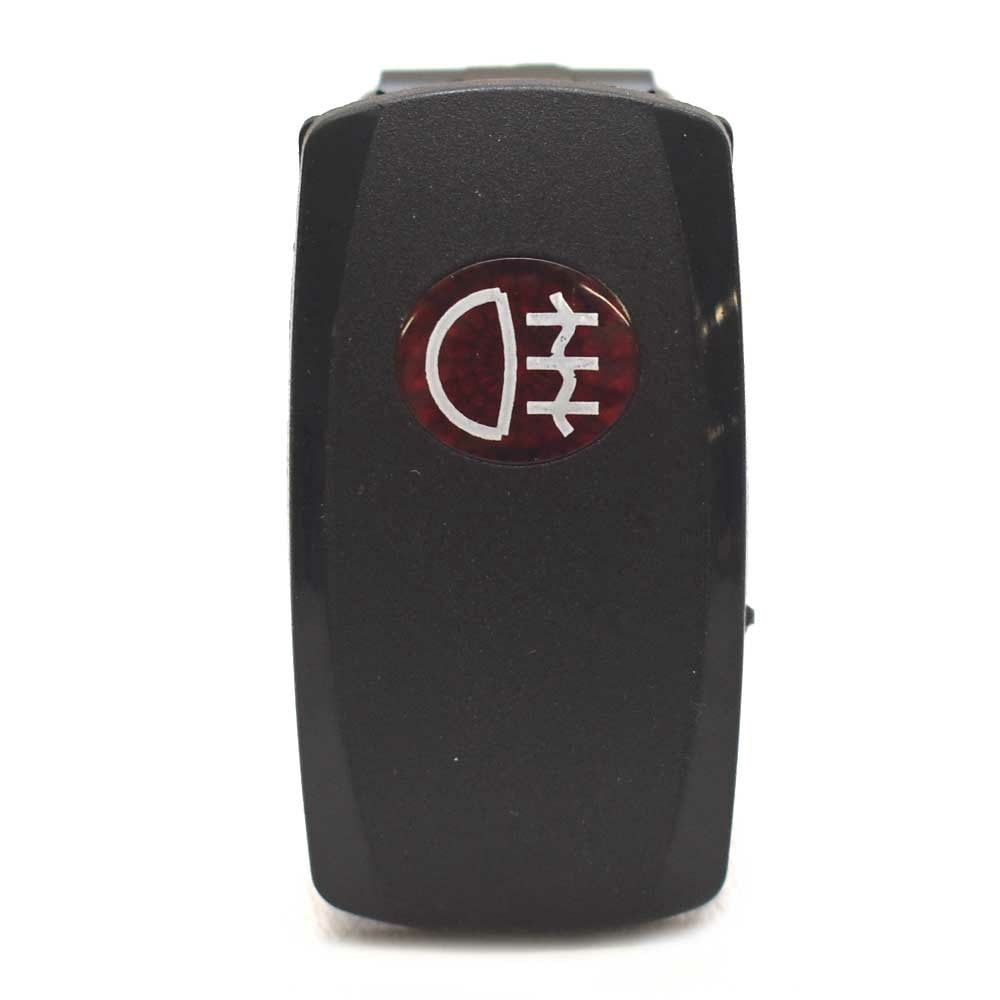 Carling On-Off Contura V Boat Rocker Switch | Fog Light 4 Spade 12V