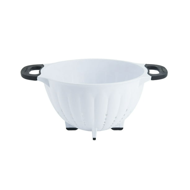 Kitchenaid 5quart Colander, White with Black Handles