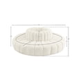 thumbnail image 3 of Meridian Furniture Arc Cream Velvet Modular Sectional, 3 of 7