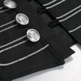 thumbnail image 3 of Men's Military Drummer Boy Vest Marching Band Jacket Sleeveless Hussar Waistcoat Nutcracker Ringmaster Cosplay Costume for Halloween Party Performance, 3 of 9