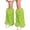 Green, variant on Fuzzy Faux Furs Leg Warmers for Women Warm Fashion Mid-calf Furry Boot Covers