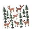thumbnail image 1 of Figuras de ciervos de árboles DIY Jardín de hadas Mini modelos simulados Accesorios de árboles Manualidades para Navidad Diorama Gloria Bricolaje y manualidades, 1 of 9