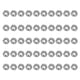 thumbnail image 1 of Kit surtido de tuercas hexagonales, 50 piezas de tuercas hexagonales A2-70, tuercas hexagonales completas, tuercas de rosca de acero inoxidable, estándares líderes en la industria, 1 of 8