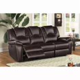 thumbnail image 2 of Dark Brown Leather Power Reclining 2PC Sofa Set with USB Port, Modern Living Room Sofa Furniture Set, 2 of 6