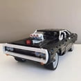 thumbnail image 4 of Coche Técnico de Carreras Dodge Charger, Bloques de Construcción, Modelo de Película Rápidos y Furiosos, Vehículo Famoso 42111, Ladrillos, Juguetes para Niños, Regalos, 4 of 7