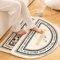 thumbnail image 2 of Alfombra de baño Retro semicircular, antideslizante, absorbente, de felpa suave, para dormitorio, cocina, entrada Fivean unisex, 2 of 2