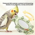thumbnail image 3 of Birdcage Mirror Toy: Rotating, Sound-Emitting Roller Toy for Budgerigars—A Colorful, Interactive Beak-Grinding and Training Toy Suitable for Canaries, Lovebirds, Conures, and Cockatiels.,Pink, 3 of 5