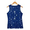 thumbnail image 6 of QASIEATN Women Print Daily Summer Shirts for Women's O Neck Tank Tops Print Blouse Sleeveless Workout Shirts Casual Loose Tees, 6 of 9