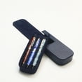 thumbnail image 3 of FL Leather 12 Fountain Pen/Pencil Tray Case Organizer, Fashion Design, Handmade, Magnetic Closure with Drawer, Christmas Gift for Man/Woman/Office, 12 Slots, 3 of 9