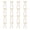 Beige, variant on 16pcs Velvet Christmas Bow with Metallic Ribbon – Hanging Bow for Tree, Wreath, Gift Wrapping and Xmas Decoration, 5.1 x 10.2 Inch