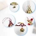 thumbnail image 6 of Christmas Window Christmas Bell Christmas Tree Pendant Christmas Decoration Pendant (Red+Gold Bell), 6 of 6