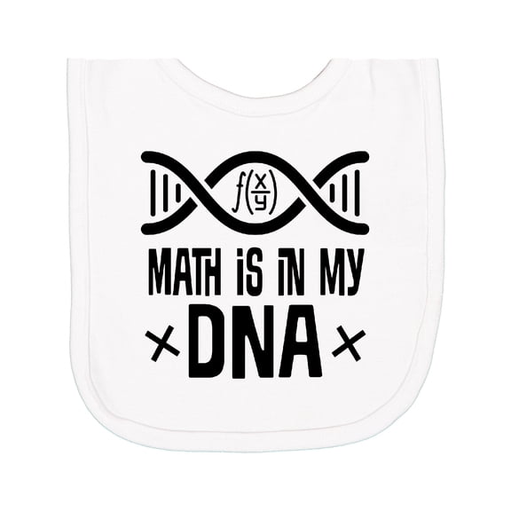 Inktastic Funny Math is in My Dna Newborn Bib