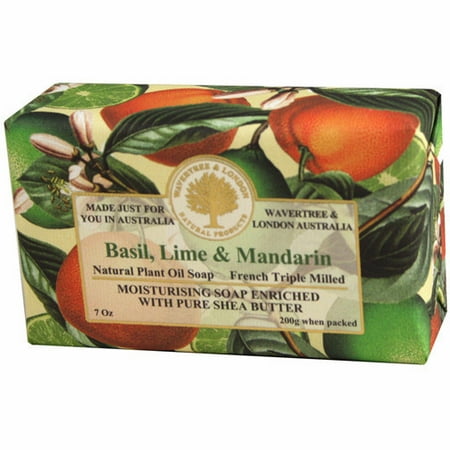 France Lime Basil - Australian Soapworks Wavertree & London 200g Soap - Basil Lime & Mandarin