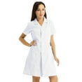RUNQHUI Women's Scrub Dress Hospital Medical Doctors Nurse Uniforms