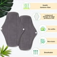 thumbnail image 6 of ZOUYUE Reusable Sanitary Pads,Bamboo Charcoal Fiber Waterproof Menstrual Menstrual Pad,Strong Air Permeability Washable Incontinence Pads for Menstrual Period,Soft Cloth Menstrual Pads With Wet Bag, 6 of 6