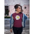 thumbnail image 2 of Daisy Hand Drawn Doodle T-Shirt Women -Image by Shutterstock, Female 5X-Large, 2 of 4