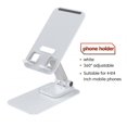 thumbnail image 1 of 360 Adjustable Cell Phone Stand Angle Height Adjustable Holder Sturdy Phone Stand For Desk For Mobile Phones White, 1 of 4