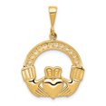 thumbnail image 1 of Pendentif Claddagh en Or Jaune 14K, 1 of 2