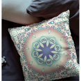 thumbnail image 4 of Amrita Sen Broadcloth Zippered Pillow With Beige Blue CAPL225BrCDSZP26x26, 4 of 5