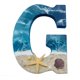 thumbnail image 1 of Letrero de playa para el hogar, decoración de pared costera, letreros de estilo playero, estrellas de mar y conchas azules, letrero de temática playera para el hogar, letras colgantes, decoración de, 1 of 8
