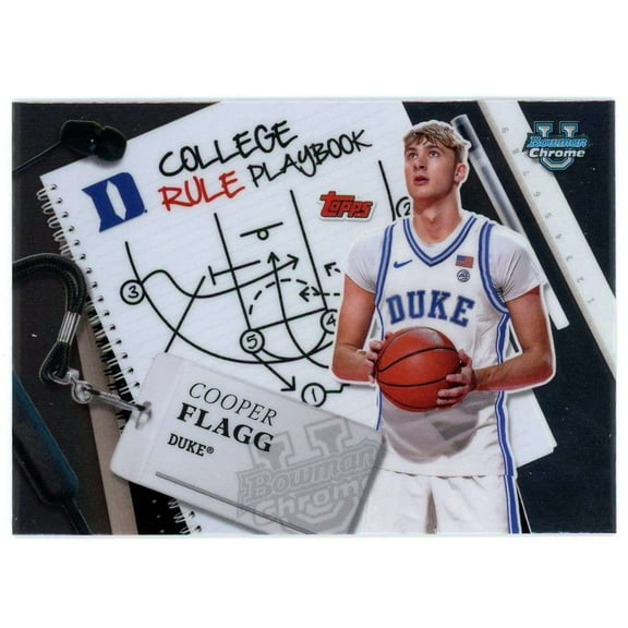 NCAA 2024-25 Bowman U Chrome Basketball College Rule Playbook Cooper Flagg CRP-5
