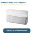 thumbnail image 2 of McKesson Tri-Fold Paper Towel Dispenser - Wall Mounted, Plastic, Clear - Size Small, 10.5 in x 4 in x 6.5 in, 1 Count, 2 of 4