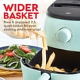 thumbnail image 4 of Dash Tasti-Crisp Express Air Fryer 2.6 Qt Compact Nonstick Aqua, 4 of 7