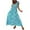 Blue, variant on IROINNID Women's Sleeveless Sundress Fashion Summer Casual Square Collar Loose Long Dress Square Neck Full-Length Women Dress