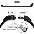 thumbnail image 6 of EMLIMNY Bike Lock Cable, Bike Cable Locks Heavy Duty Anti Theft, 2 Pcs Security 4 Digit Resettable Combination Portable Bike Cable Lock, Black, 6 of 7