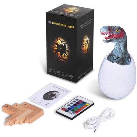 Dinosaur Egg Toy Night Light for Kids,Dinosaur Bedside ...