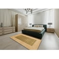 thumbnail image 5 of Ahgly Company Machine Washable Indoor Round Abstract Cinnamon Brown Area Rugs, 5' Round, 5 of 7