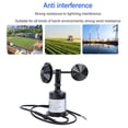 thumbnail image 4 of Sensor de Velocidad del Viento, Sensor de Monitoreo de la Velocidad del Viento 3 Tazas Anti interferencia del Rayo IP64 para el Observatorio del Clima, 4 of 7