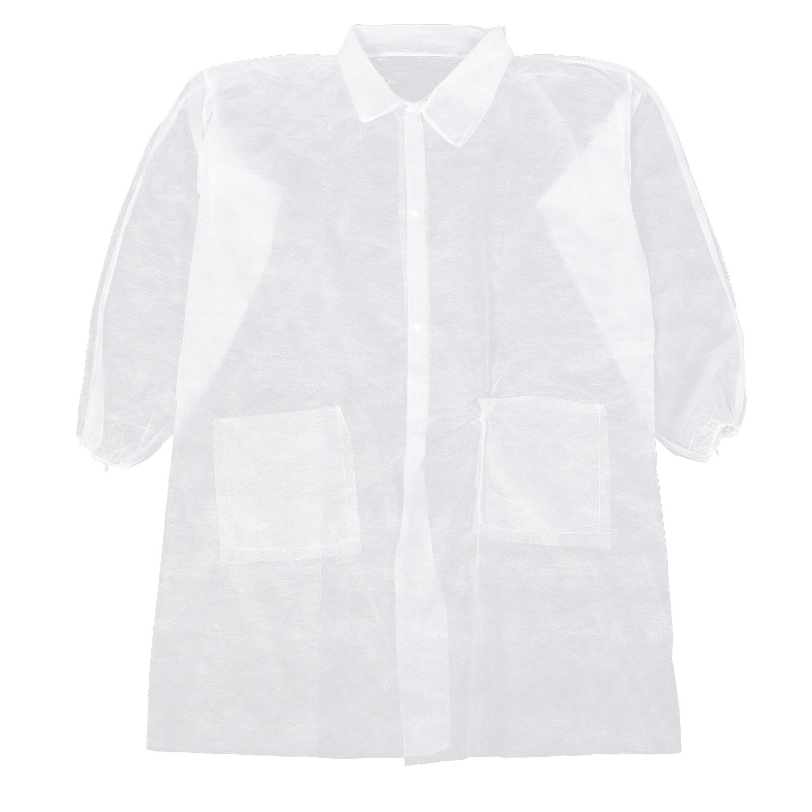 Laboratory coat 10pcs Disposable Laboratory Coat Long Sleeve Laboratory Coat Working Clothes