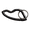 irregular-Gun black, variant on Spring Clip Carabiner Key Rings Sturdy Carabiner Keychain with Minimalist Design Perfect for Bags and Backpacks