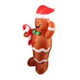 thumbnail image 3 of Hombre De Jengibre Modelo Aireado Navidad Inflable Anciano Muñeco De Nieve, 3 of 8