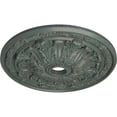 thumbnail image 3 of 30"OD x 3 7/8"ID x 3 1/4"P Flagstone Ceiling Medallion (Fits Canopies up to 3 7/8"), Hand-Painted Cloud Burst Crackle, 3 of 6