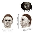 thumbnail image 3 of WPOHM Michael Myers Mask Creepy Latex Props, Scary Horror Cosplay Costume Mask, 3 of 5