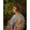 thumbnail image 2 of Teodor Axentowicz 20x24 Gold Ornate Framed and Double Matted Museum Art Print Titled - Portrait of a Lady (1930), 2 of 4