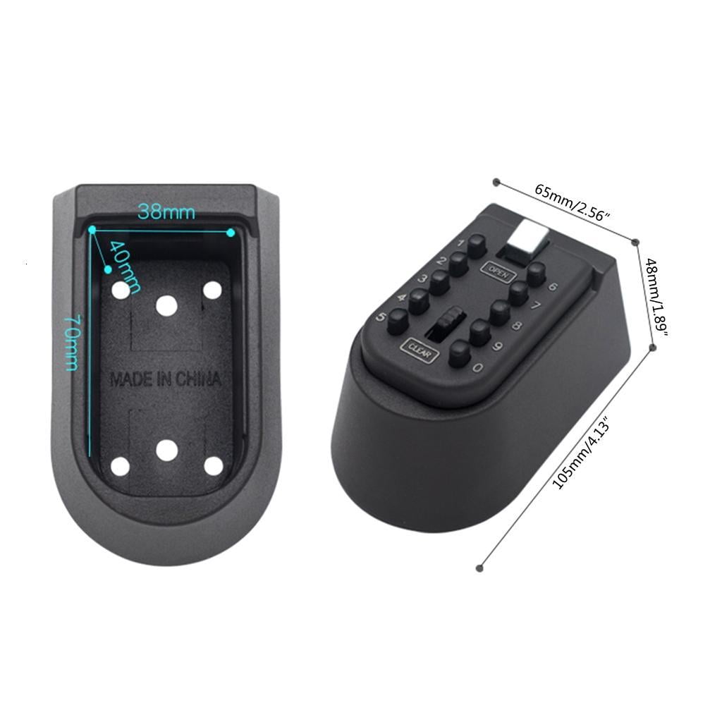 Key Box Wall Mounted 10 Digit Combination Key Safe Lock Storage Case Conatiner