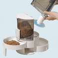 SHZHYUESONGKJ Automatic Refill Pet Feeder with Drywet Separation