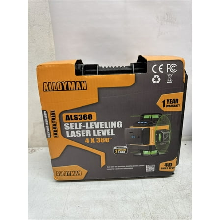 Alloyman 16 Line Laser Level, Self Leveling 4x360° Green Laser Level