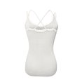 thumbnail image 5 of Tank Tops for Women Plus Size Women's Summer Fashion Solid Color Knitwear Lace V-Neck Tank Top on Clearance, 5 of 5