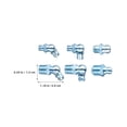 thumbnail image 2 of SHOWERORO 100Pcs Assorted Grease Fitting Accessories Sky Blue Zinc Coated for Bulk Maintenance Use, 2 of 6