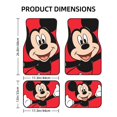 thumbnail image 2 of Cartoon Mickey Mouse And Minnie Mouse Car Floor Mats Universal Floor Mats for Cars Front Rear Car Foot Mats Cute Anime Pattern Car Accessories for Trucks, 2 of 5