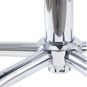 Urban Shop Acrylic and Metal Rolling Office Chair, Silver